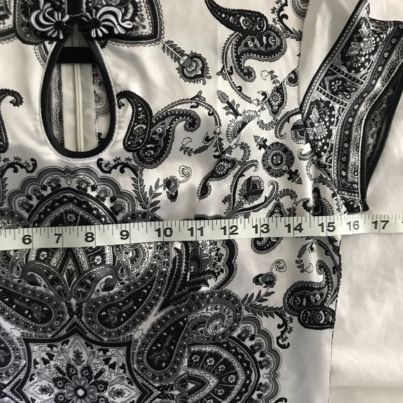 Cute Short Sleeves Bandana Pattern QipaoTop Size S - Picture 7 of 7